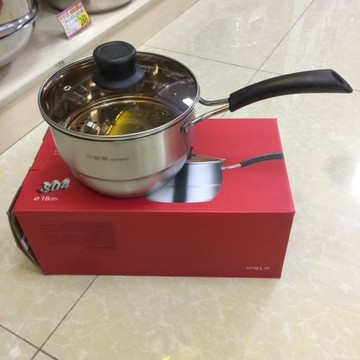 貝倫斯奶鍋不銹鋼泡面鍋寶寶輔食鍋家用嬰兒小鍋煮帶蒸格小湯鍋