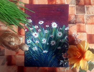 Vnit Wildflusheds 混合媒體繪畫和水彩紙