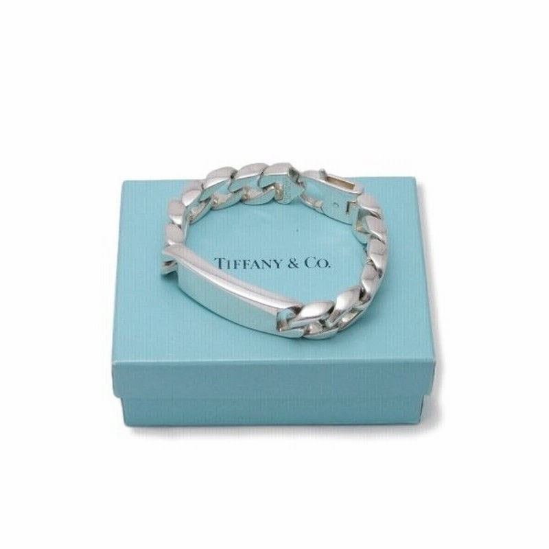 Tiffany Co ティファニー Idブレスレット シルバー925 喜平 プレート 中古 通販 Lineポイント最大0 5 Get Lineショッピング