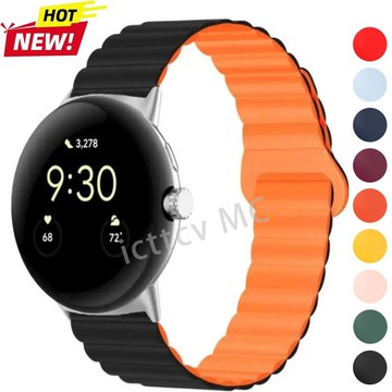 【免運】Google Pixel Watch 3 41/45MM 磁吸硅膠錶帶 舒適輕便强力磁吸錶帶 Pixel