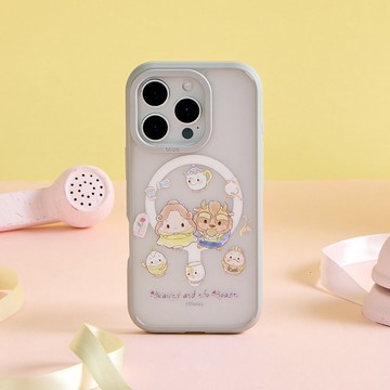 Disney Ufufy-美女與野獸款極光霧透MagSafe iPhone手機殼