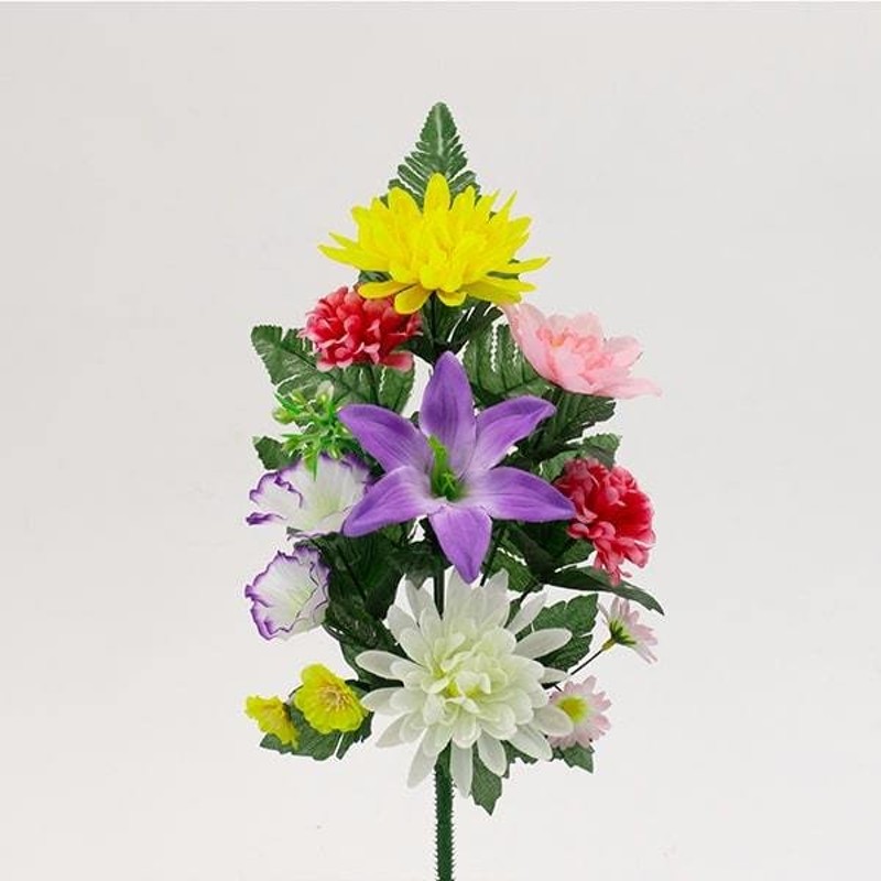 造花 仏花 》◇とりよせ品◇花びし 仏花ブッシュ ミックス 造花仏花 お供え花 供花 墓花 盆花 お盆 お彼岸 お葬式 お悔やみ花 仏事 花材 通販  LINEポイント最大0.5%GET | LINEショッピング