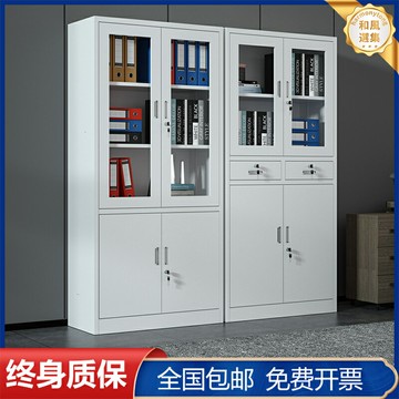 【加厚防潮】鋼製文件櫃 檔案櫃 儲物櫃 鐵皮櫃 帶鎖矮櫃 財務憑證櫃 多層抽屜設計 辦公室資料收納 防火防潮
