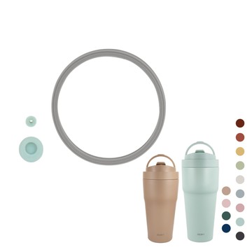 【WOKY 沃廚】渾圓杯止水密封全組合(密封圈x1+吸管塞x1+止水塞x1)