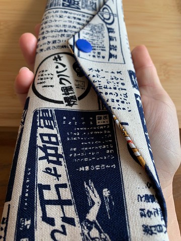 文青風環保筷袋 ~深夜食堂 簡潔白 收納包環保筷袋.手作餐具袋