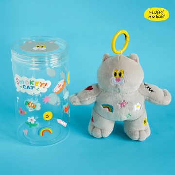 煙燻貓造型絨毛玩偶