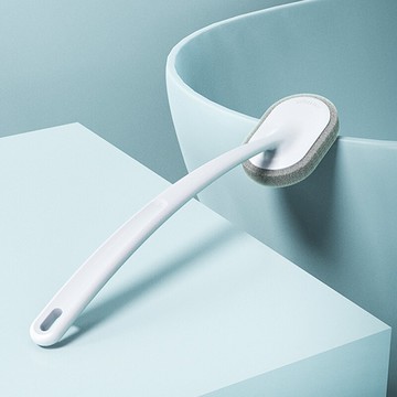 浴缸刷浴室瓷磚去污長柄海綿擦可拆卸清潔頭刷子壁掛式魔力擦墻面