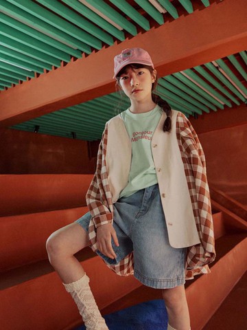 Peach Color Shirt_Beige