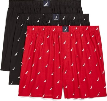 Nautica 寬鬆四角內褲3件組(多色)