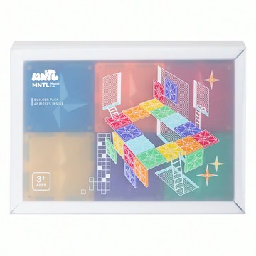 MNTL 建築師磁力片積木套裝 42個積木 3+年齡  多色  1盒