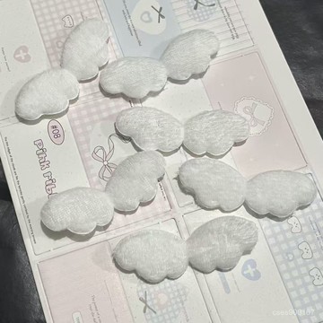 低價下殺🤩小天使毛絨翅膀類似卡套配件託盤手工編織材料耳朵diy材料 NVKE