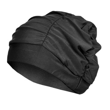 Moa 褶皺泳帽  單一尺寸  1個  黑色