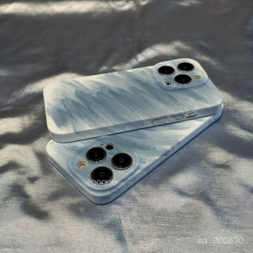 ✨限時下殺✨漸變藍適用蘋果16Pro菲林手機殻iPhone15/14/13/12Pro高級11硬小