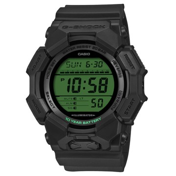 CASIO G-SHOCK 醒目黑x電光綠 大錶徑電子錶 男錶 送禮 禮物 推薦 GD-010BEG-1