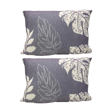 J&N 紫葉涼感抱枕2件組  45 x 30cm  紫色