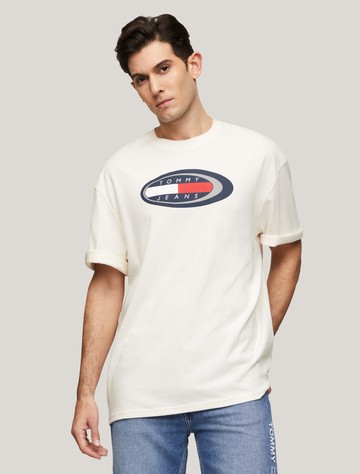 超寬鬆滑板運動標誌 T 恤