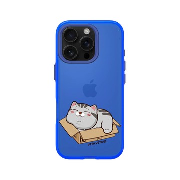 iPhone 16 Pro Clear 激光藍 - VITA VITA．塔仔是隻貓 - 還是紙箱最讚