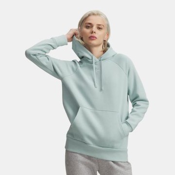 【UNDER ARMOUR】UA 女 Rival Fleece 長袖帽T_1379500-477