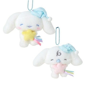 小禮堂 【限購】Sanrio 三麗鷗 絨毛玩偶吊飾 (喜拿睡衣派對) 大耳狗 牛奶