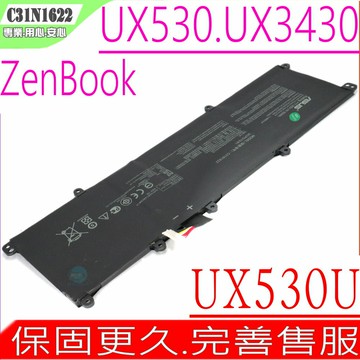ASUS C31N1622 電池 華碩UX3430電池 UX530電池 UX530UQ UX530UX UX530UZ C31PoJH UX3430UA UX3430UQ UX3430UN UX530U