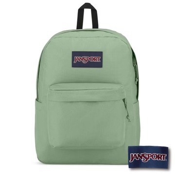 JANSPORT -SUPERBREAK PLUS 校園系列後背包 -淺霧綠