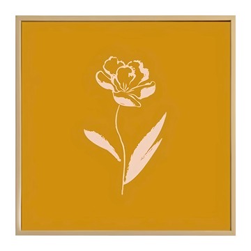 Boluo 菠蘿選畫所 橙花獨秀l BFFD6607G 框畫 北歐風裝飾畫  60 x 60cm  金色  1個