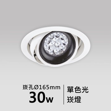 【崁入孔16.5公分】30W崁燈｜F05-CT-60902