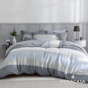 HOYACASA 60支銀纖維抗菌天絲兩用被床包組｜時尚紐約｜(單人/雙人/加大/特大)