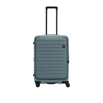 LOJEL CUBO 升級版 26吋 前開式可擴充 防盜防爆拉鍊行李箱 岩石藍