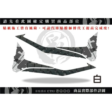 彩貼藝匠 JET S／SR／SL 125／SL+ 158（通用）坦克裝甲 下側條 彩繪 彩貼 防刮 遮傷 保護膜