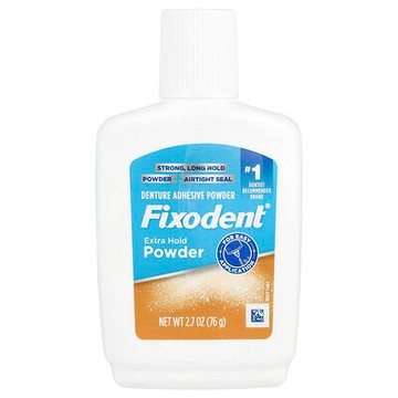 Fixodent, 假牙粘着粉，額外幫助，2.7 盎司（76 克）
