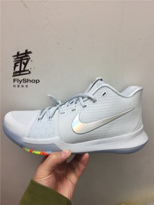 Kyrie 3 iridescent swoosh hot sale