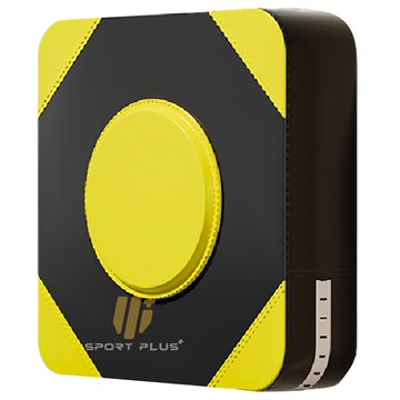 S-SportPlus+ 拳擊牆靶 40cm 壁掛式 拳擊訓練靶 居家健身 散打搏擊  黑色 + 黃色  1個
