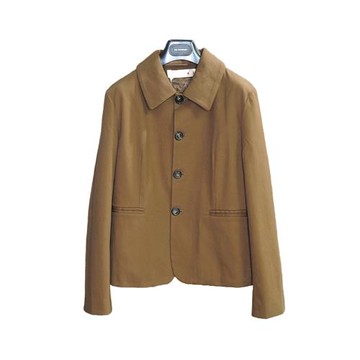 Marni/瑪尼 19SS女士深卡其色歐美簡約小西裝中裙百搭套裝  IT40