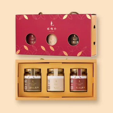 【林銀杏】金鑽杏仁醬禮盒(原味杏仁醬90g+辣子杏仁醬90g+松露杏仁醬90g)