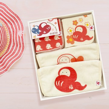 【安琪兒婦嬰百貨】nizio 彌月禮盒五件組 滿福寶系列-紅