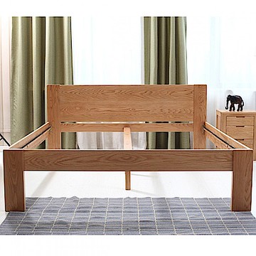 hoi! 源氏木語奧斯陸經典橡木原木色單人加大4尺 120x200 高舖床架 B3703 (H014290177)