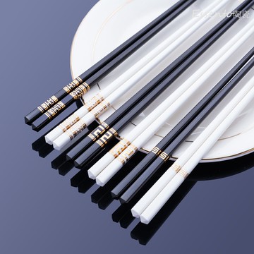 高檔一等品景德鎮特級陶瓷筷子家用輕奢2025新款套裝抗菌防霉防滑 h802