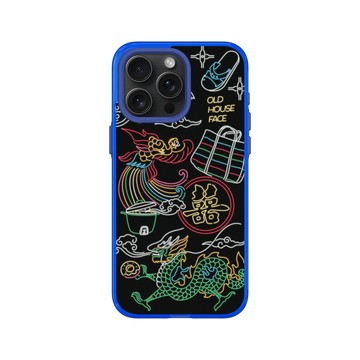 iPhone 15 Pro Max Clear 激光藍 - 老屋顏 Old House Face - 台灣霓虹
