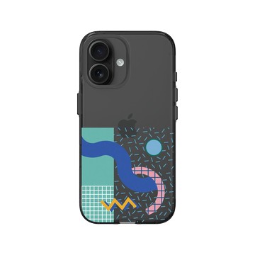 iPhone 16 Clear (相機按鈕) 酷墨灰 - Curious 80’s  好奇八O - 水哦～