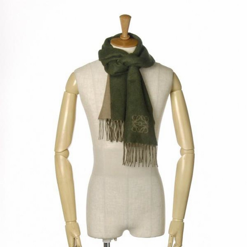 最終値下げ LOEWE マフラー ストール 見くびっ ベージュ 