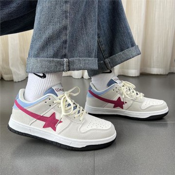 韓國撞色流星運動休閑鞋男女春秋新款百搭復古情侶德訓板鞋ins潮