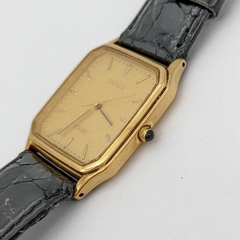 2024年激安 電池交換済 セイコー 5E31-5B70 ドルチェ ゴールド 腕時計 