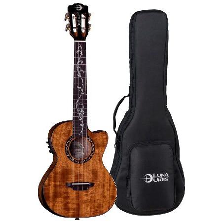 LUNA UKE VISTA DEER T Vista Deer Tenor Uke w Preamp and Gigbag Ukelele Guitar Gloss Finish並行輸入