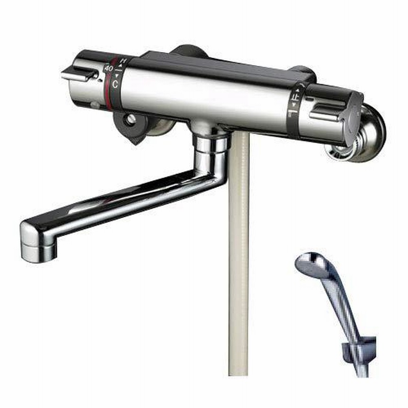 ヒート KVK サーモスタット式シャワー混合水栓 240mmパイプ付 KF880TR2 KVK サーモスタット式シャワー混合水栓 240mmパイプ付 KF880TR2