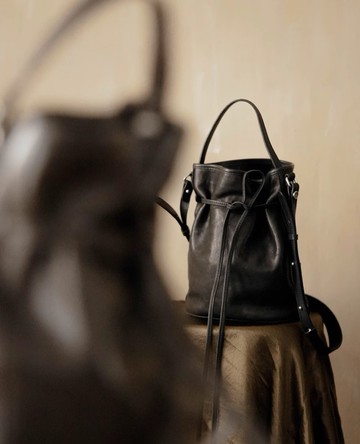 曲線系列 飄帶小桶 抽繩水桶包