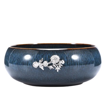 遠舍曜變茶洗陶瓷天目釉杯洗家用功夫茶具配件筆洗茶杯收納碗日式