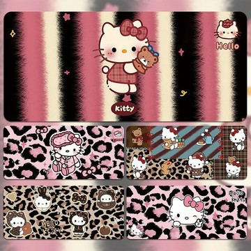 ✨臺灣出貨✨hellokitty鼠標墊超大可愛卡通宿舍護腕書桌墊工位電腦滑鼠鍵盤墊