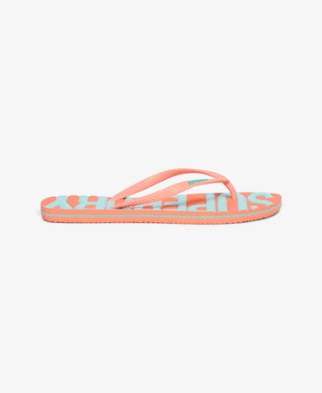 Superdry Women's Women's Vintage Vegan Flip Flops Cream / Coral - Size: 5-6