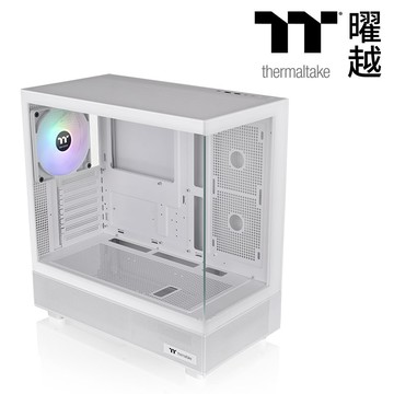 【Thermaltake 曜越】光透 View 270 TG ARGB 強化玻璃中直立式機殼｜白色